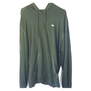 Lacoste Hoodie Green Long Sleeve Size 9